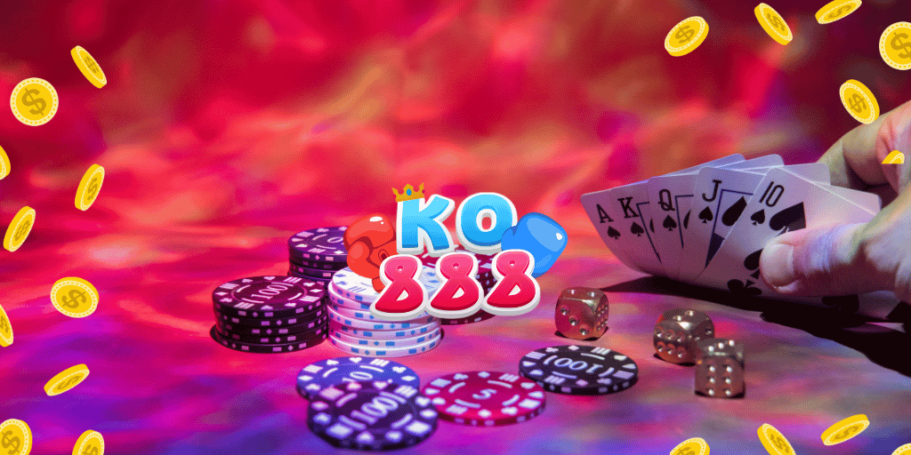 Ko888 logo on the casino game's background.